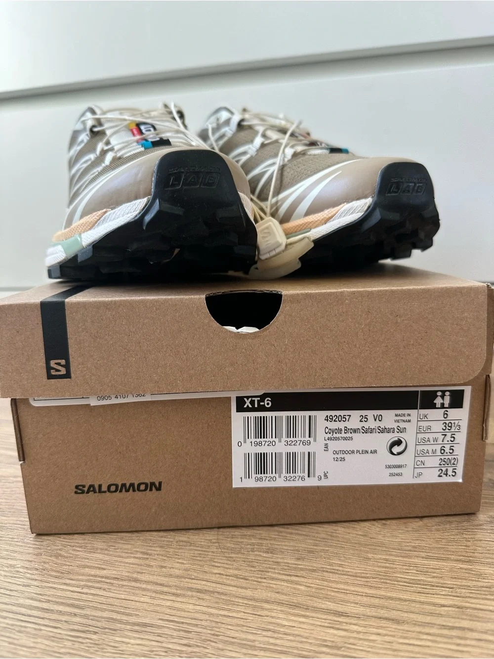 Salomon XT-6 Coyote Brown/Safari W 7.5 M 6.5 - Picture 8 of 10
